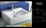 Rectangular bath sink